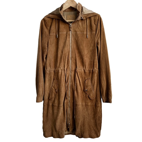 Massimo DuttiSuede (Goat) ParkaRemovable HoodColor:...